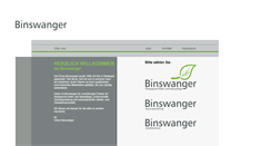 Desktop Screenshot of binswanger-naturpflege.de