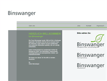 Tablet Screenshot of binswanger-naturpflege.de